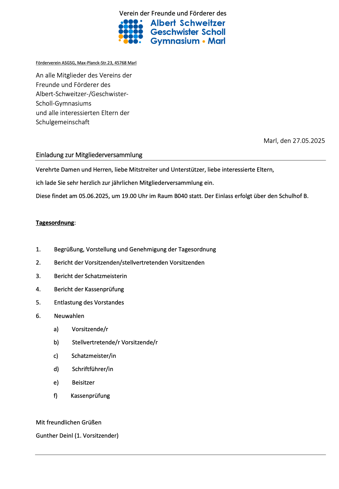 2025 05 27 Einladung Förderverein